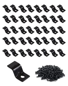 table top fasteners, z clips for table tops 40 packs (black)