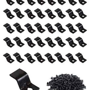 Table Top Fasteners, Z Clips for Table Tops 40 Packs (Black)