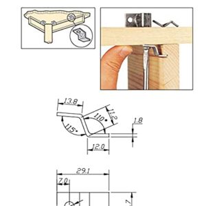 Table Top Fasteners, Z Clips for Table Tops 40 Packs (Black)