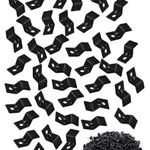 Table Top Fasteners, Z Clips for Table Tops 40 Packs (Black)