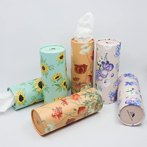 6 Pack Car Tissue Holder, Boxes Tissue for Bathroom Office, Travel Tissues Packs, Facial Tissue Bulk for Car Present