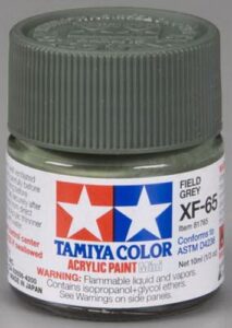 tamiya 81765 xf-65 field gray paint mini 10 ml bottle