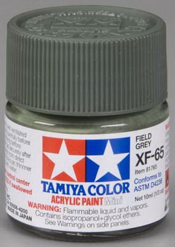 Tamiya 81765 XF-65 Field Gray Paint Mini 10 ml Bottle