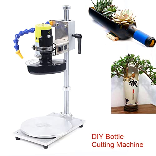 Glass Bottle Cutter, Electric DIY Machine for Cutting Bottles, Wine Bottle Cutting Tool Kit for DIY Projects Round/Square/Irregular Glass or Ceramic Bottles