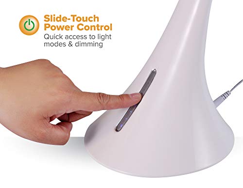 Bostitch Modern LED Desk Light, 8W, White (VLED1821WHITE-BOS)