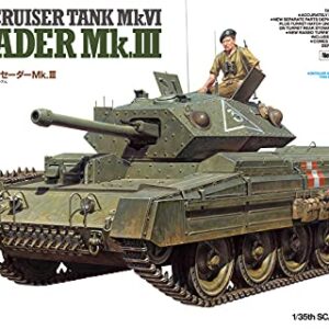 TAMIYA 37025 37025-1:35 British Cusader Mk.III Med Tank, Faithful Replica, Plastic Construction, Crafts, Model Kit, Assembly, Unpainted