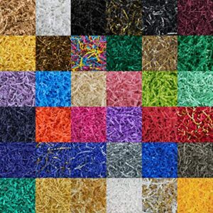 MagicWater Supply Crinkle Cut Paper Shred Filler (1/2 LB) for Gift Wrapping & Basket Filling - Fiesta Mix