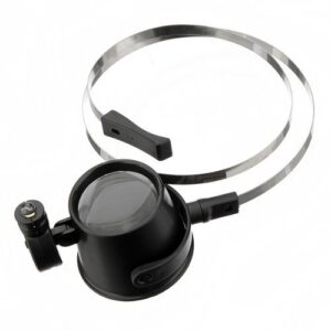 water & wood led 15x magnifier eye loupe w/head band jewelers magnifying glass watchmakers