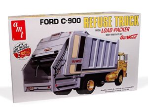 amt ford c-600 gar wood load packer garbage truck 1:25 scale model kit