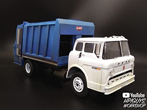 AMT Ford C-600 Gar Wood Load Packer Garbage Truck 1:25 Scale Model Kit