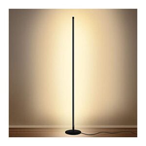 modern floor lamp led standing corner lamp black decor floor lamps contemporary metal floor lamp for living room bedrooms with remote & touch control
