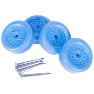 official pinewood derby wheels and axles (blue)