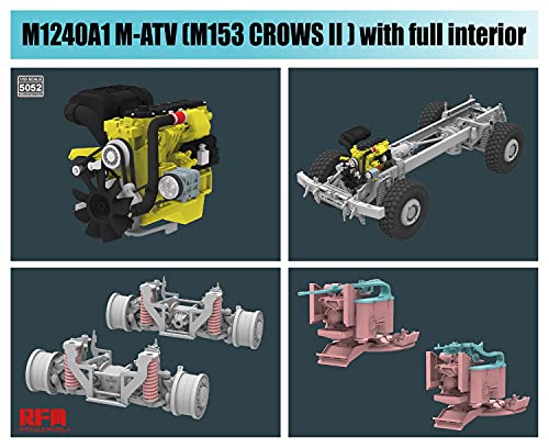 RFMRM5052 1:35 Rye Field Model M1240A1 M-ATV M153 Crows II with Full Interior [Model Building KIT]