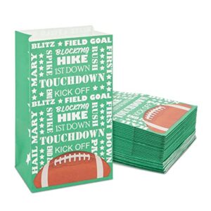 juvale 36 pack football snack bags for kids sports birthday supplies, party favors, treats (5.3 x 8.7 x 3.3 in)