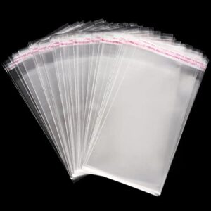 400 piece clear self sealing cellophane bags 4×6 inches cookie treat bags for packaging cookies,gifts,favors,candy