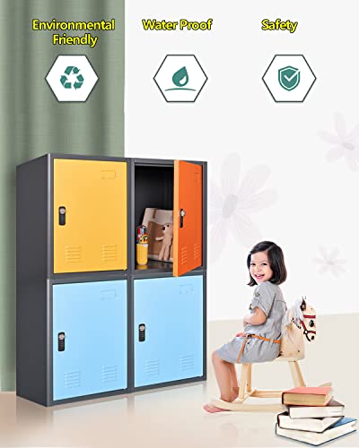 KAER Locker Storage Cabinet,Lockable Storage Cabinet,Metal Locker Storage Cabinet With1 Doors, 19.6" H Cabinet Organizer, for School, Office, Home,Preschool,Garage,Storage Room- Assembly Required