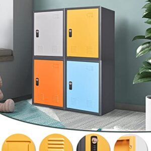 KAER Locker Storage Cabinet,Lockable Storage Cabinet,Metal Locker Storage Cabinet With1 Doors, 19.6" H Cabinet Organizer, for School, Office, Home,Preschool,Garage,Storage Room- Assembly Required