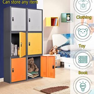 KAER Locker Storage Cabinet,Lockable Storage Cabinet,Metal Locker Storage Cabinet With1 Doors, 19.6" H Cabinet Organizer, for School, Office, Home,Preschool,Garage,Storage Room- Assembly Required