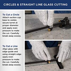 Fletcher-Terry CircleMate II Glass Cutter, Circle and Straight Line Cutting Tool