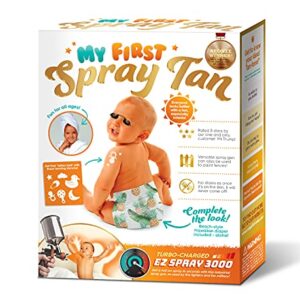 My First Spray Tan Prank Gift Box - Funny Gift For New Parents or White Elephant Gift
