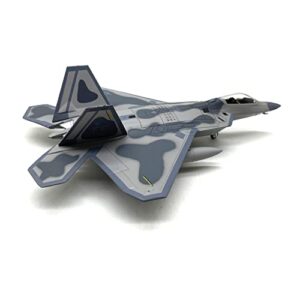 TECKEEN 1/100 Scale US F22 Raptor Stealth Fighter Model Plane Alloy Fighter Military Model Diecast Plane Model for Collection