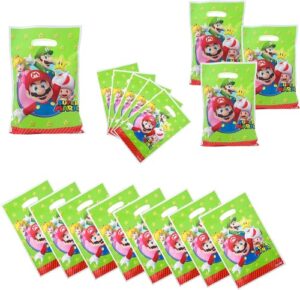 30 packs mari，o party gift bags,gift bags party supplies for kids cute marioo themed party, birthday decoration gift bags well for girls or boys
