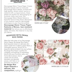 Decoupage Decor Tissue Paper - Newsprint - 1 Sheet, 19"x30"