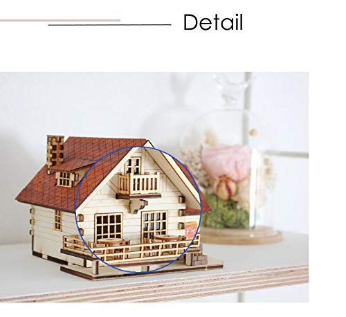 Young Modeler Desktop Wooden Model Kit Log House Cafe