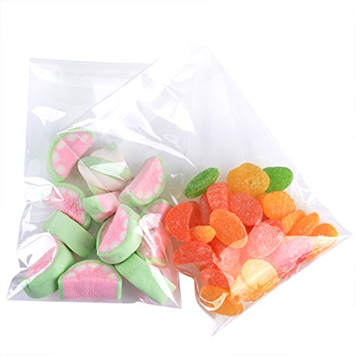 Outus 300 Pieces Clear Cellophane Bags Self Adhesive Sealing Gift Treat Bags Opp Small Adhesive Plastic Bags for Cookies Candy, Soap, Cookie, Christmas Birthday Party Decorative (3 x 5 Inches)