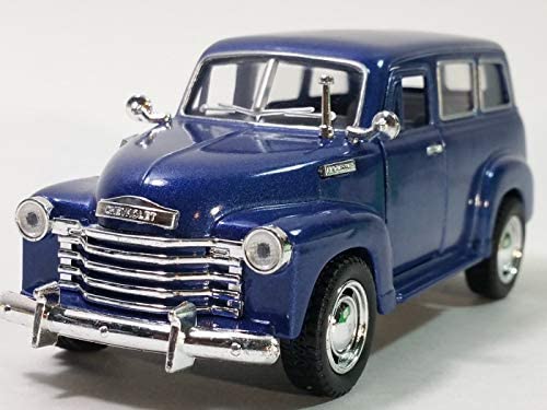 Kinsmart Chevy Suburban 1950 Navy Blue SUV 1/36 Scale Diecast Car