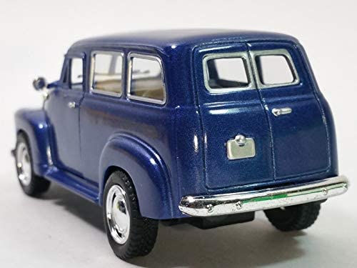 Kinsmart Chevy Suburban 1950 Navy Blue SUV 1/36 Scale Diecast Car