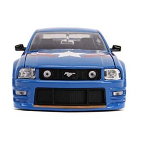 Jada 1:24 Diecast 2006 Ford Mustang GT with Captain America Figure