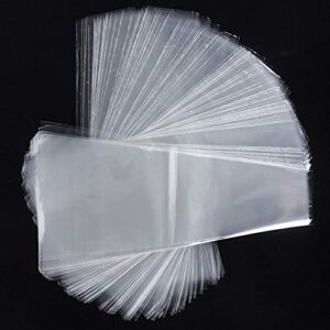 200 Pieces Transparent Flower Bouquet Bag Plastic Bags Flower Bouquet Sleeve Clear Cellophane Bags Rose Packaging Bags Height 15" Upper Width 5.9" Bottom Width 1.57"