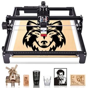 4240 laser engraver, 20w laser engraving cutting machine, laser machine 5w output power, laser cutter for metal and wood with 16.5”x15.75” large engraving cutting area (420x400mm)