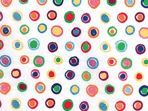rainbow polka dot tissue paper rainbow spots dot premier high quality tissue paper – 20 inch x 30 inch – 24 xl sheets by a1 bakery supplies madein usa