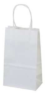 flexicore packaging 5.25″x3.25″x8″ – 25 pcs-white kraft paper bags, shopping, merchandise, party, gift bags