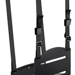 Mount-It! CPU Wall Mount Bracket, Desktop Computer Tower Holder with Safety Straps, Heavy Duty Size Adjustable CPU Holder, Steel, Black, 22 Lbs Capacity, Saves Floor and Desk Space