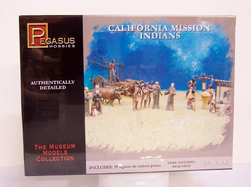 Pegasus Hobby 1/72 California Mission Padres & Indians Figure Model Kit