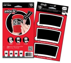 etch-it cup tags (2-pack 30 tags)