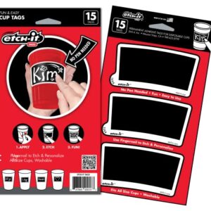 Etch-it Cup Tags (2-Pack 30 Tags)