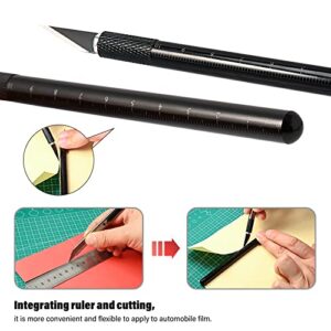 EHDIS Hobby Knife Sets Upgrade Craft Knife Kit,Craft Cutting Tools,Vinyl Wrap Tool Kit,Wallpaper Tool,Craft Tool for Architecture Modeling,Scrapbook,Art Cutting,Repairing,Window Tinting,Car Wrapping