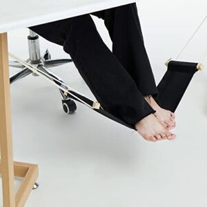 Auoinge Foot Hammock Under Desk FootRest | Adjustable Office Foot Rest Under Desk | Portable Desk Foot Hammock with Headphone Holder