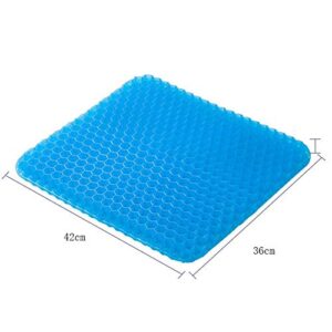 Gel Seat Cushion, Office Chair Seat Cushion with Non-Slip Cover Breathable Honeycomb Pain Relief Sciatica Egg Crate Cushion for Office Chair Car Wheelchair