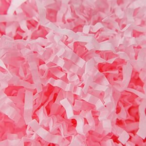 AIRGAME 1/2 LB Crinkle Cut Paper Shred Filler, Crinkled Shredded Paper for Gift Box, pink Crinkle Paper for Gift Wrapping