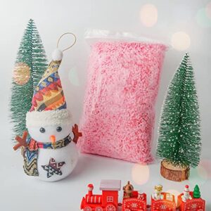 AIRGAME 1/2 LB Crinkle Cut Paper Shred Filler, Crinkled Shredded Paper for Gift Box, pink Crinkle Paper for Gift Wrapping