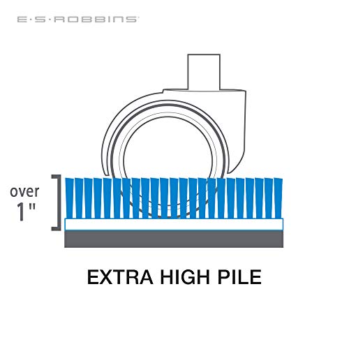 ES Robbins Extra High Pile Chair Mat, Rectangle with Lip, 36"x48"