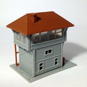 Outland Models Train Railway Layout Signal Tower/Box for Station N Scale 1:160