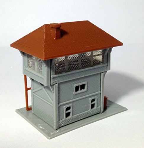 Outland Models Train Railway Layout Signal Tower/Box for Station N Scale 1:160