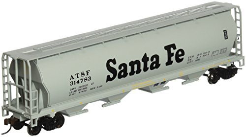 Bachmann Trains - Canadian 4 Bay Cylindrical Grain Hopper - Santa Fe - HO Scale