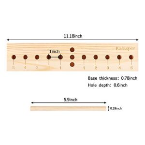 Karsspor Bow Maker Bow Making Tool for Ribbon, Wooden Wreath Bow Maker for Making Gift Bows, Wrist Corsages, Party Decorations, Hair Bows, Holiday Wreaths(with Instructions)